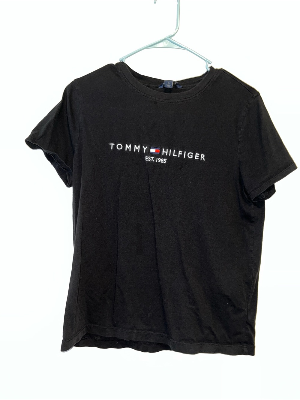 Tommy Hilfiger Black Short Sleeve Logo Tee